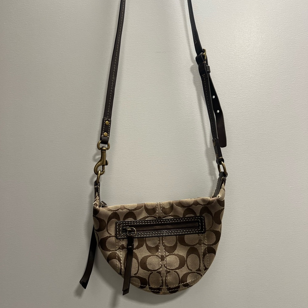 Vintage Coach Brown Crossbody Bag
